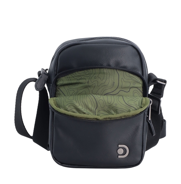 Τσαντάκι χιαστί DISCOVERY Heritage D03354 Μαύρο